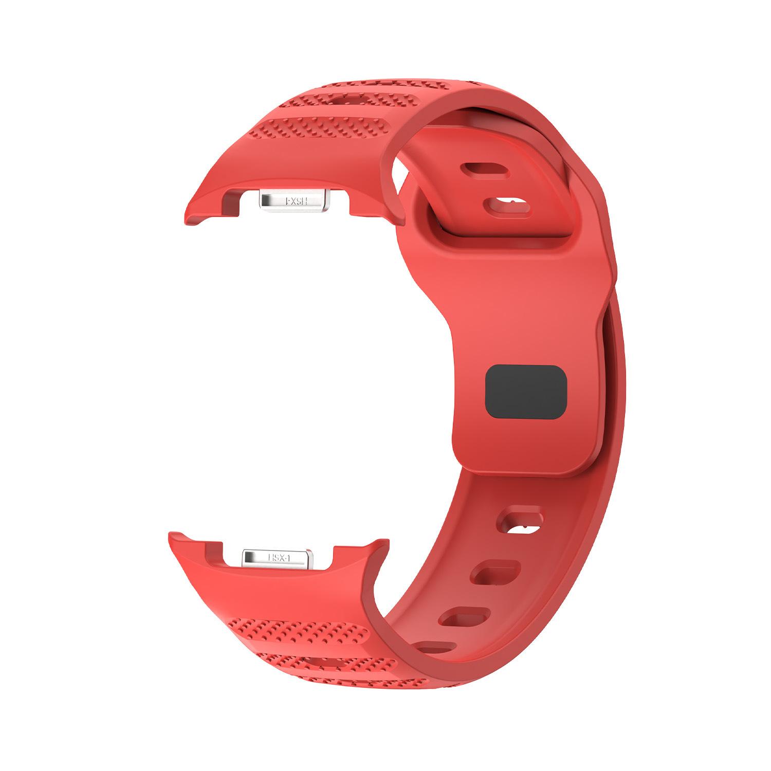 

Оригинальный ремешок для Samsung Galaxy Watch 8 40 мм/44 мм, силиконовый ремешок для спортивных смарт-часов, браслет Correa Galaxy Watch8 Classic 46 мм красный