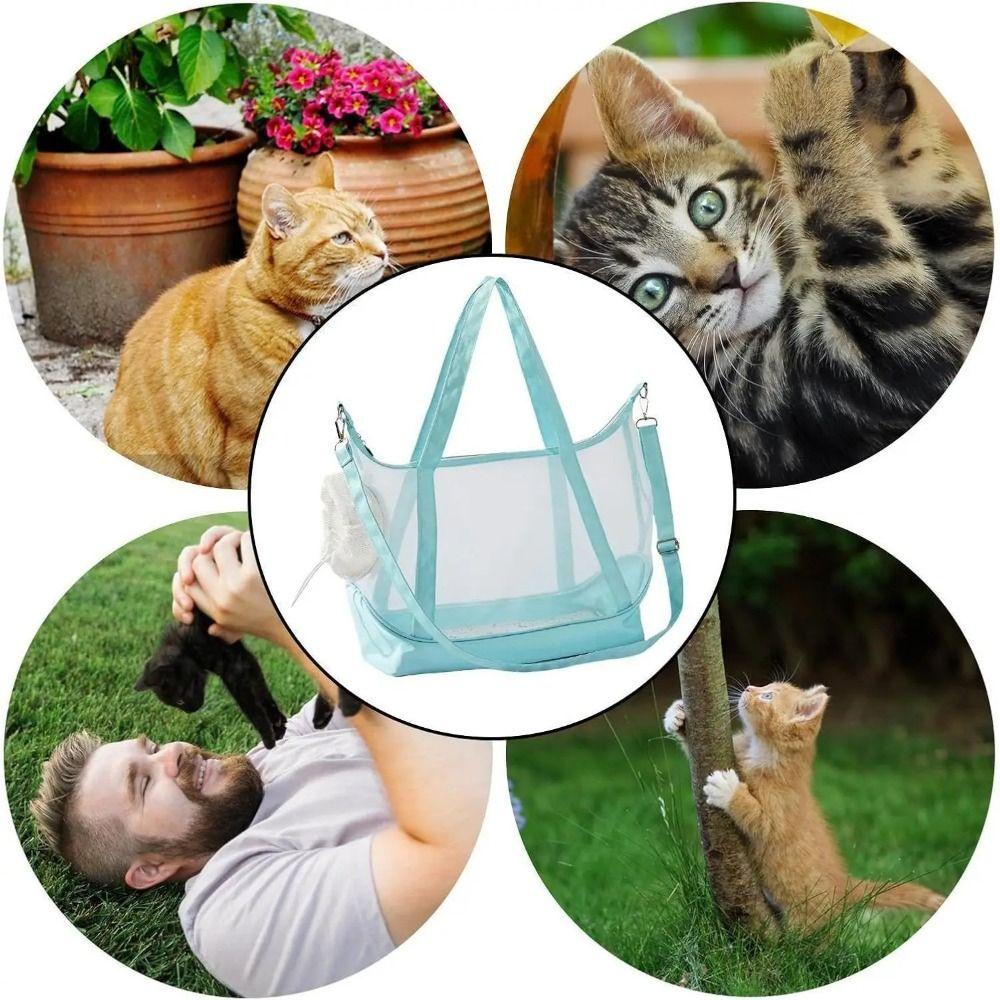 Ultralight Mesh Cat Carrier Large Space Cat Transport Handbag Comfortable Travel Pet Backpacks  Dog