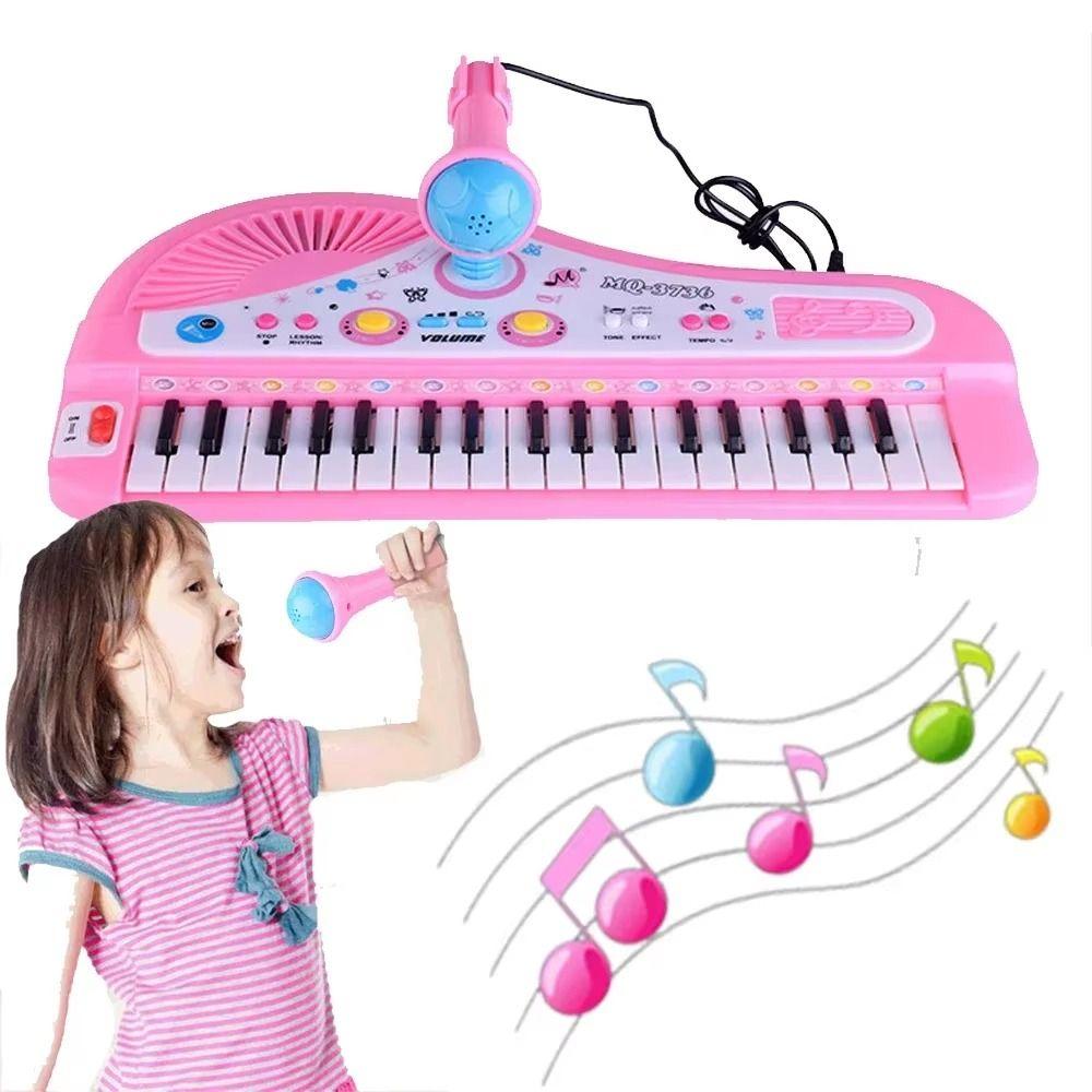with Microphone 37 Key Electronic Keyboard Kids Electronic Piano  Birthday Christmas Holiday