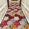 Autumn Style Long Lobby Carpet Fresh Green Grass Pattern Stairway Hallway Home Corridor Carpet Aisle Party Wedding Red Area Rugs