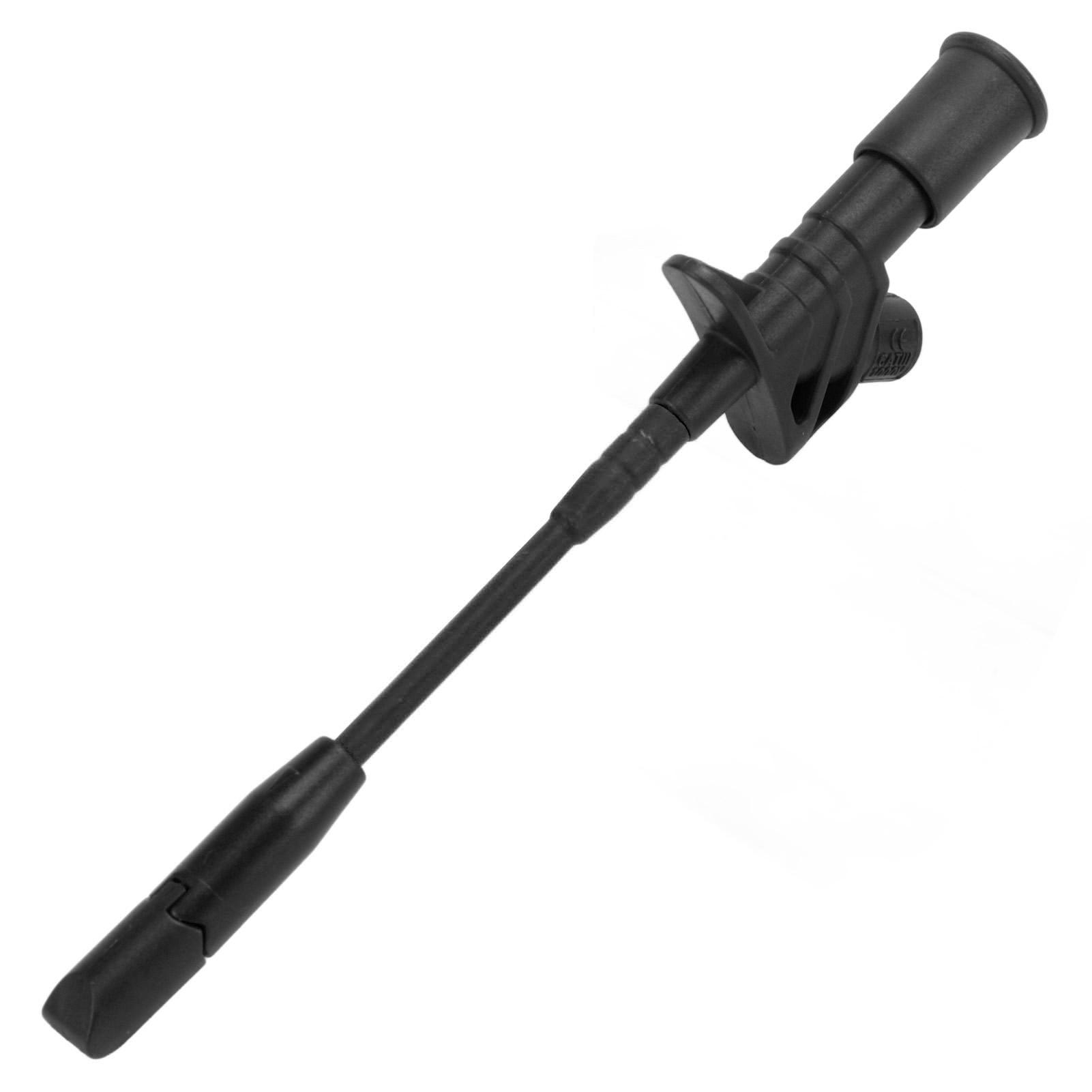 

Test Hook Multimeter Mini Grabber Stainless Steel Probe for Car Repair 4mm Socket J.30019 чорний