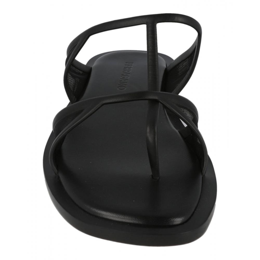 Salvatore Ferragamo Gioventu Sandals Black
