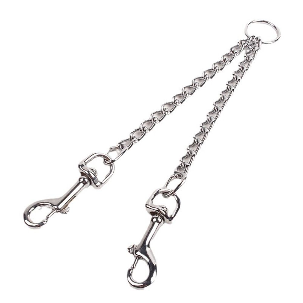 Sturdy Heavy Duty 2 Way Dogs Leash Double Hook Multifunctional Dog Twin Lead Double Dog Coupler Dogs