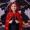Tie Up Closure Star Moon Cape Soft Fabric Gothic Party Apparel Velvet Hooded Cloak  Fantasy Fans