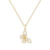 Butterfly Copper Necklace with 18K Gold, Zirconia & Diamonds - Light Luxury Fashion Clavicle Chain
