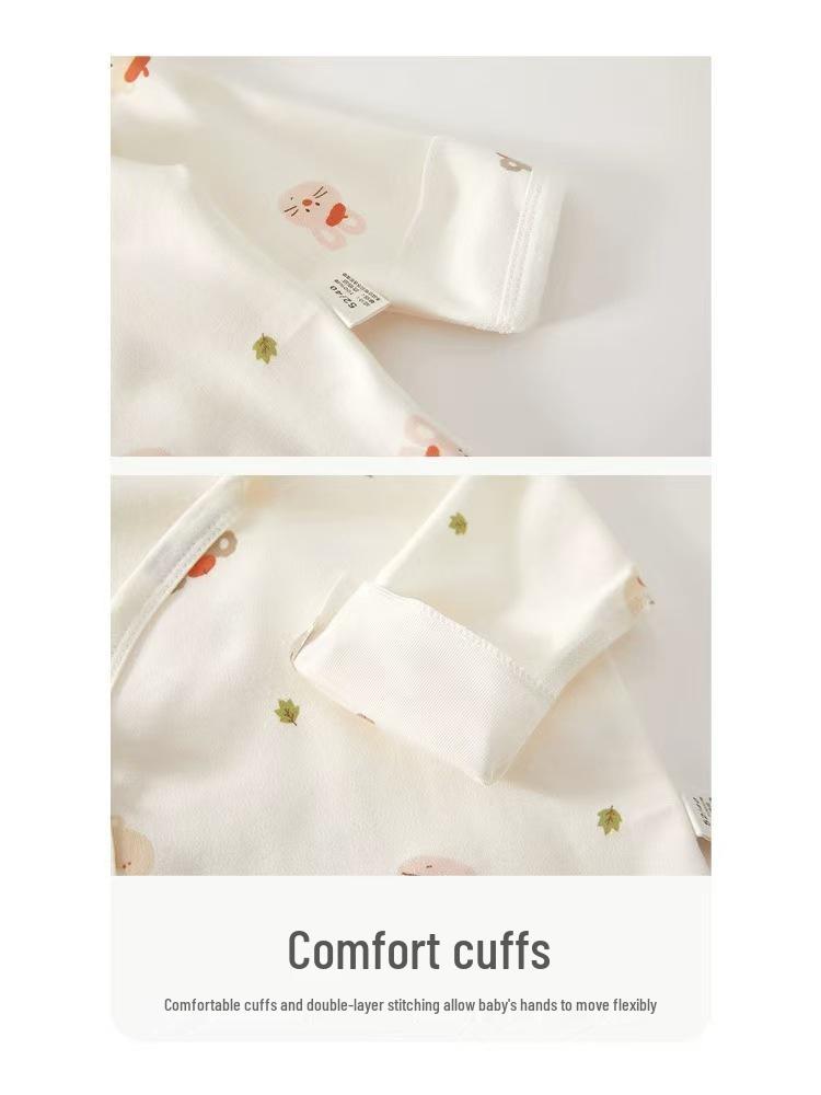 Newborn Baby Long-Sleeve Pure Cotton Top - 0-3 Months, Spring/Autumn