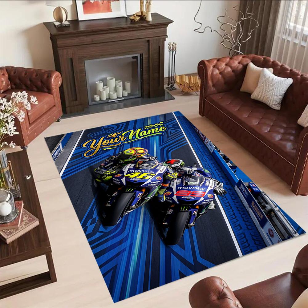 Jorge Lorenzo Customize Your Name Area Rug Design For Study Room Dining Room Foyer Entryway Antislip Rug Decorate Offices Spiritual Gift