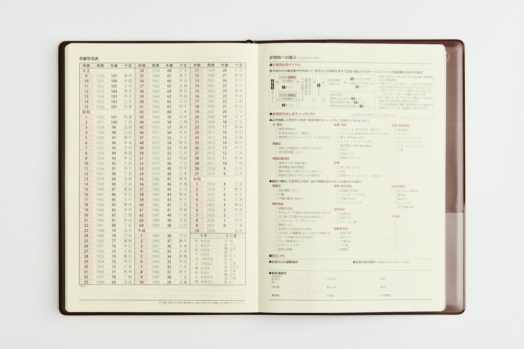 Takahashi Planner 2027 A5 Business 55 January Logbook, Burgundy, No. (Starts 2027)