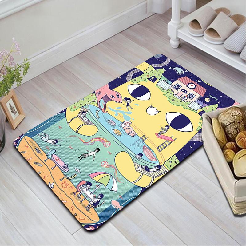 OMORI Theme Rug Floor Mat for Living Room or Bedroom Soft and Comfortable Carpet a Gift for Birthday and Holiday.