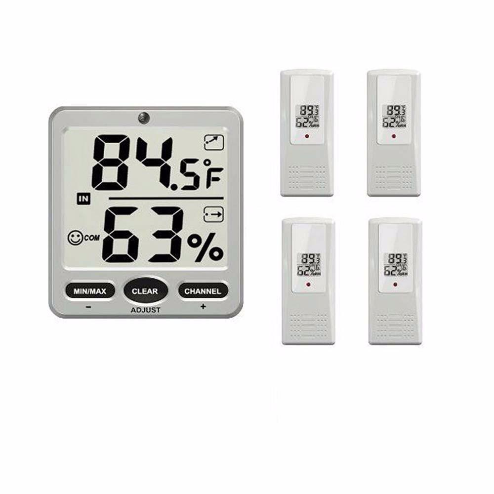 Buy TSWS07X4 5in1 Wireless Digital Indoor Hygrometer Thermometer W