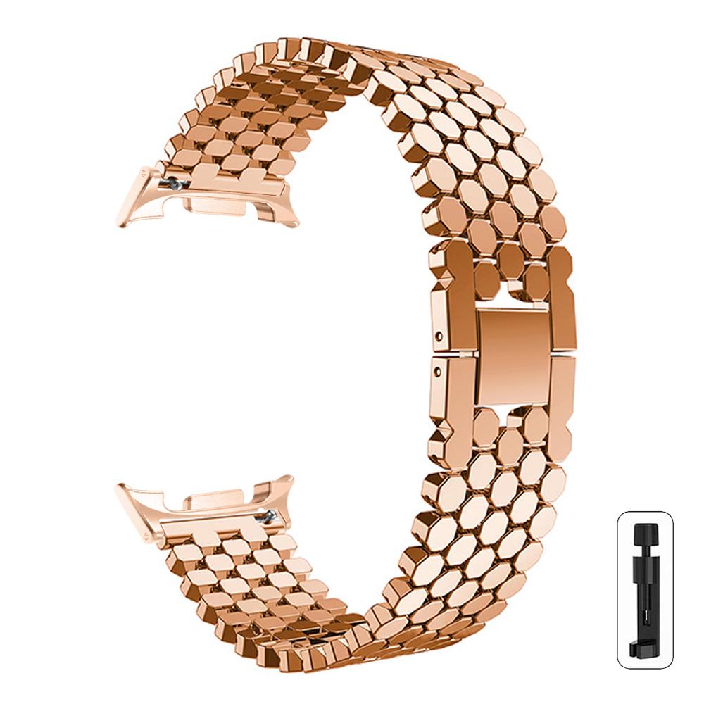 

Stainless Steel Strap For Samsung Galaxy Watch 8/8 classic 46mm 40 44mm Metal Watchband Bracelet Correa For Samsung Ultra 2 band Galaxy Watch 8 40mm рожевий колір золота