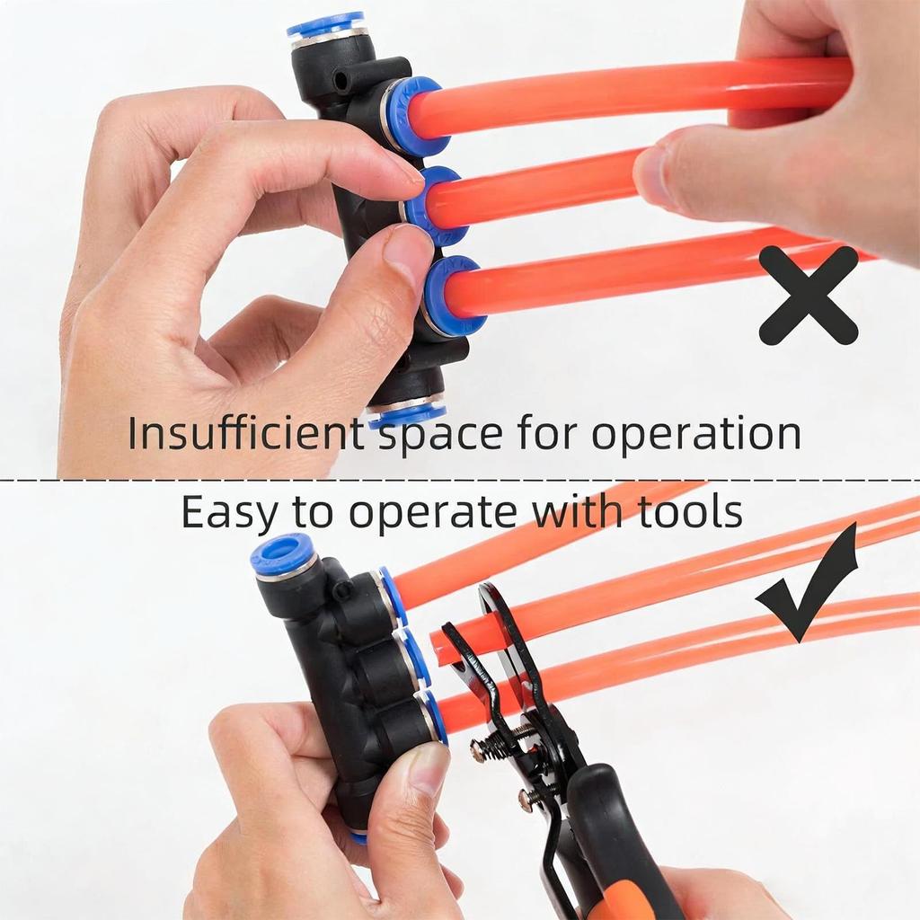 Airline Disconnect Pliers Universal Carbon Steel Quick Removal Push To Connect Air Hose Fittings Hose Release Pliers For