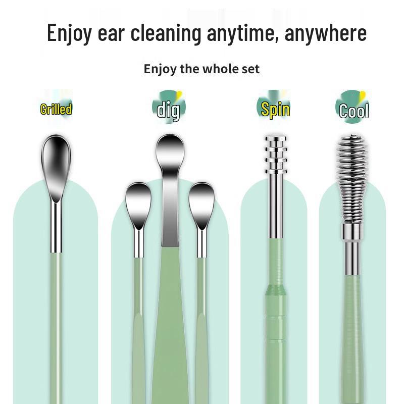 Professional Ear Pick Set: Spiral Ear Cleaning Tool for Adults & Home Use