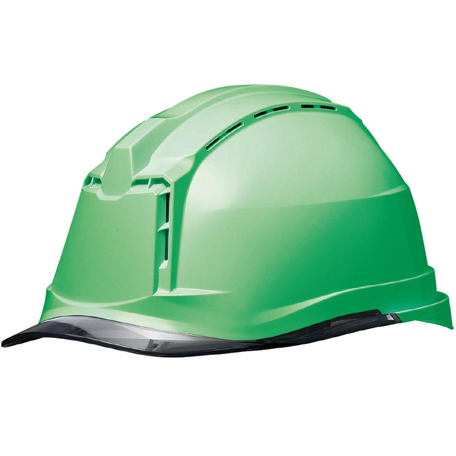 

Work Clear Ventilated SC19PCLV RA3 with KP [Midori Anzen] Helmet, PC, Visor, ( Liner), Green/Smoke
