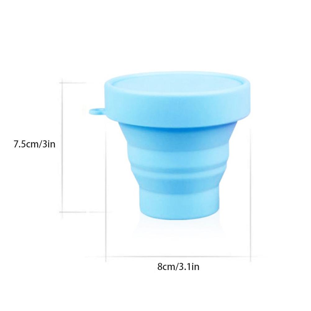 170ML Silicone Collapsible Mug Silicone Travel Mug Wear Resisting Lightweight Silicone Retractable Cup for Travel Picnic