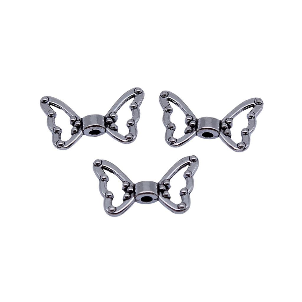 Angel Wing Beads Spacer Small Hole Butterfly Charms For Spiritual Jewelry