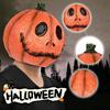 Halloween Gruselige Kürbismaske aus Latex, gruselige Vollgesichtskopfbedeckung, gruselige Halloween-Kostümparty, Cosplay-Requisiten, Cosplay-Zubehör