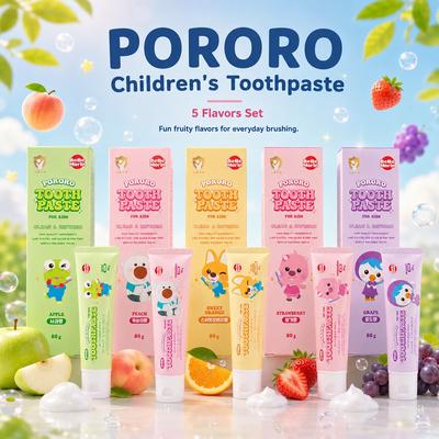 PORORO Children's Toothpaste 90g 5 Flavors