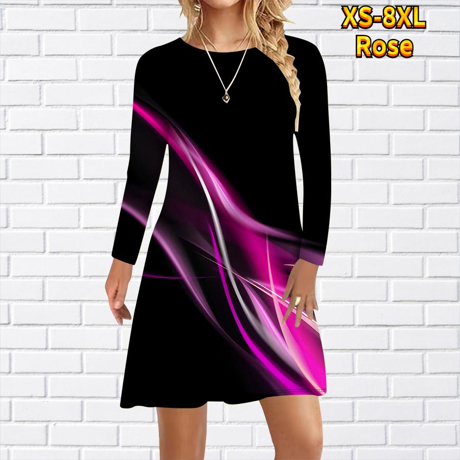 Женское повседневное платье с красочным принтом Аврора — фото 2