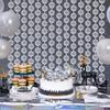 2pcs Disco Party Decorations Disco Ball Photo Booth Props Silver Foil Fringe Curtains Photo Backdrop for The 70s 80s Theme Last Disco Bachelorette