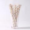 Individually Wrapped Colored Paper Straws for Milk, Tea, Coffee, or Party Decor
