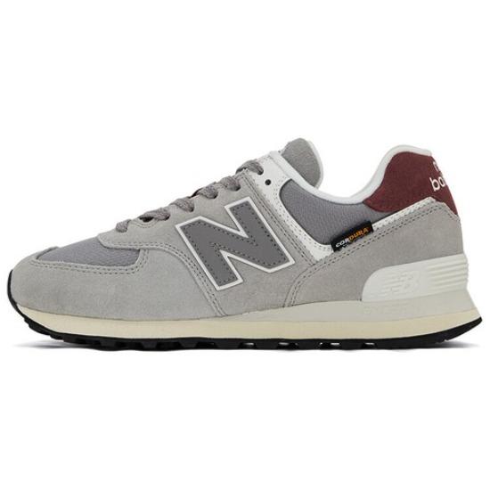 New Balance 574 Szary Arktyczny Bordowy - U574KBR