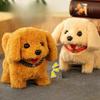 Electronic Walking Stuffed Dog Toy, Realistic Interactive Puppy Robot Pet Dog, Walking, Barking,Wagging Tail & Talking