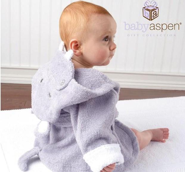 Animal-Shaped Hooded Bathrobe for Infants and Toddlers
