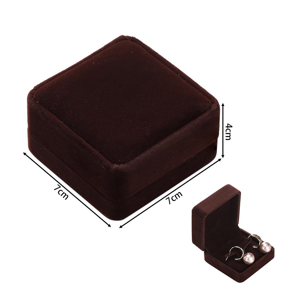 Rounded Flannel Jewelry Box for Rings, Earrings, Pendants, Bracelets, Bangles, and DIY Packaging.