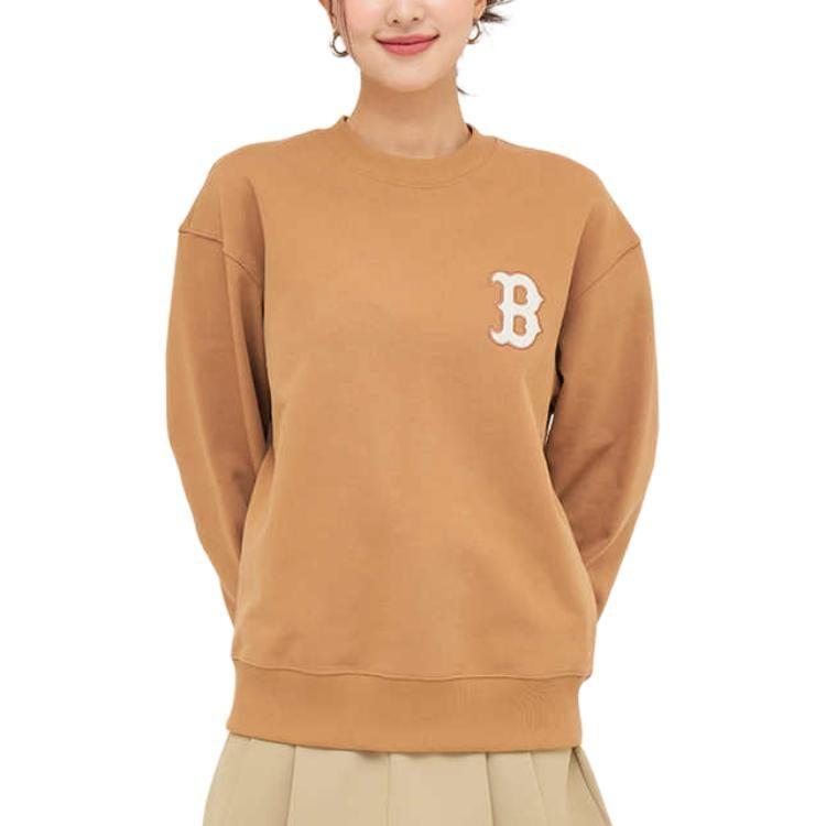 MLB Basic Boston Red Sox Sweatshirt Unisex Camel 3AMTM1044-43CAS