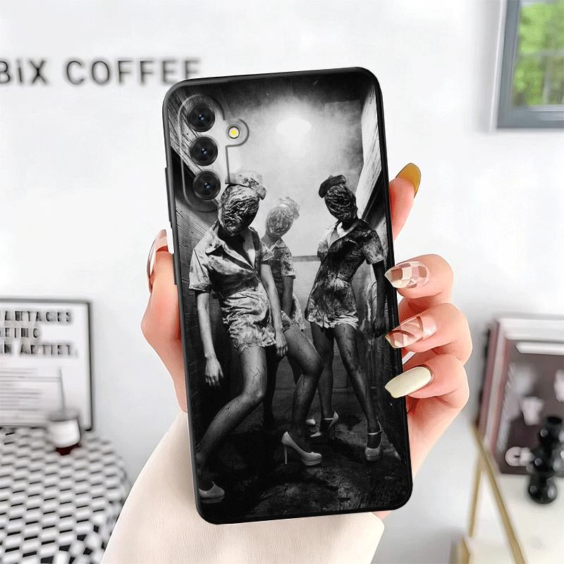 Silent Hill Horror Theme Soft Phone Case for Samsung A17 A37 A57 A16 A26 A36 A56 A15 A25 A35 A55 A14 A24 A34 A54 A13 A23 A33 A53