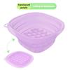 Collapsible Silicone Face Ice Bath Tray Cold Therapy for Facial Puffiness Portable Cryo Skin Tool Travel Beauty Bowl Facial Tool