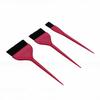 Pinceau de coloration pour cheveux à long manche contrôle précis pinceau de coloration capillaire pour débutants professionnels Rosé Sanguin Lot de 3 pièces