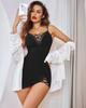 Elegant Deep V Backless Milk Silk Nightdress