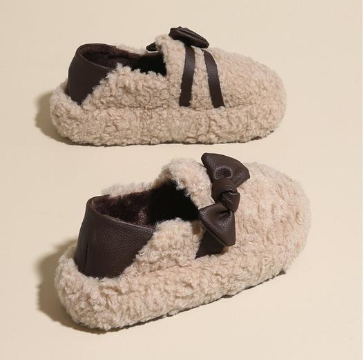 Internet Celebrity Popular Fluffy Shoes Women's 2025 New Autumn and Winter Plush Bag and Cotton Shoes One Pedal Fluffy Two Wear