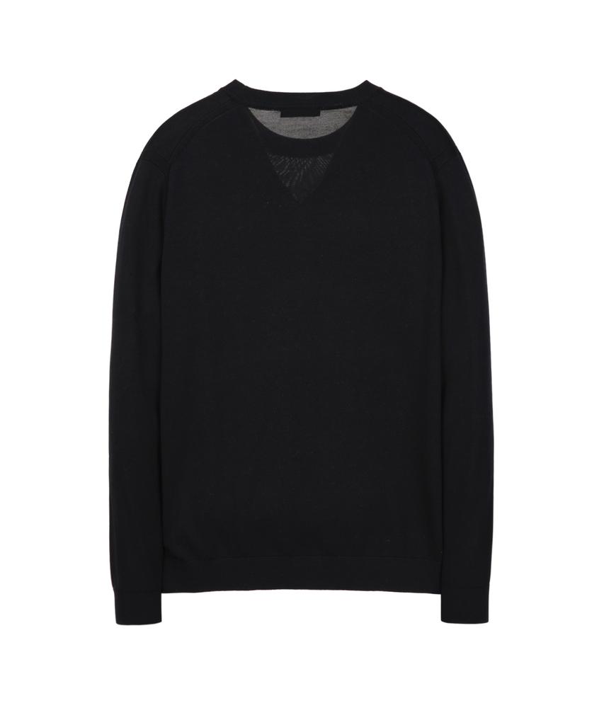 Jilseutyueoteunyuyogmaen Silk Blend Crew Neck Knit - Dark Navy (Jnsw6A103N3)