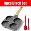 Egg Pan Omelette Pan 4-Cup Nonstick Granite Omelette Skillet Pancake Pan Healthy Egg Cooker Suitable for Gas Stove & Induction