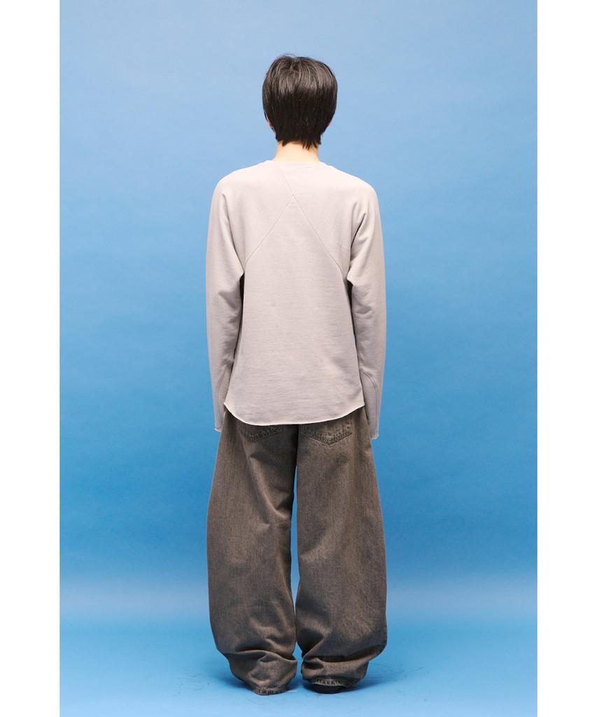 Haechinglum Dolman Sleeve Tee Dyed Light Gray