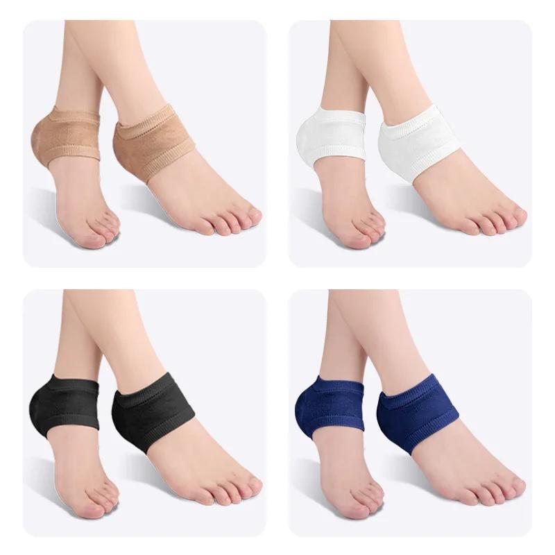 Silicone Protector Sleeve Heel Pads Heel Cups Plantar Fasciitis Support Feet Care Skin Repair Cushion Half-yard Gel Heel