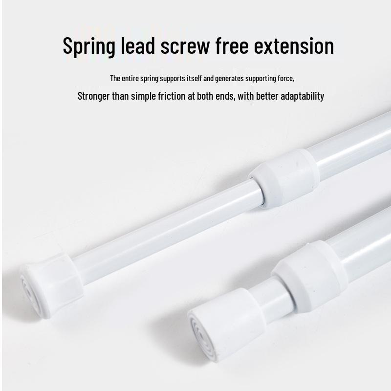 Stanzfreie Teleskop-Vorhangstange für Türen, Küchen, Kleiderschränke, Duschen und zum Wäschetrocknen