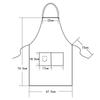 Kitchen Apron for Women Men Chef Work for Grill Restaurant Bar Shop Cafes Beauty Nails Studios Uniform