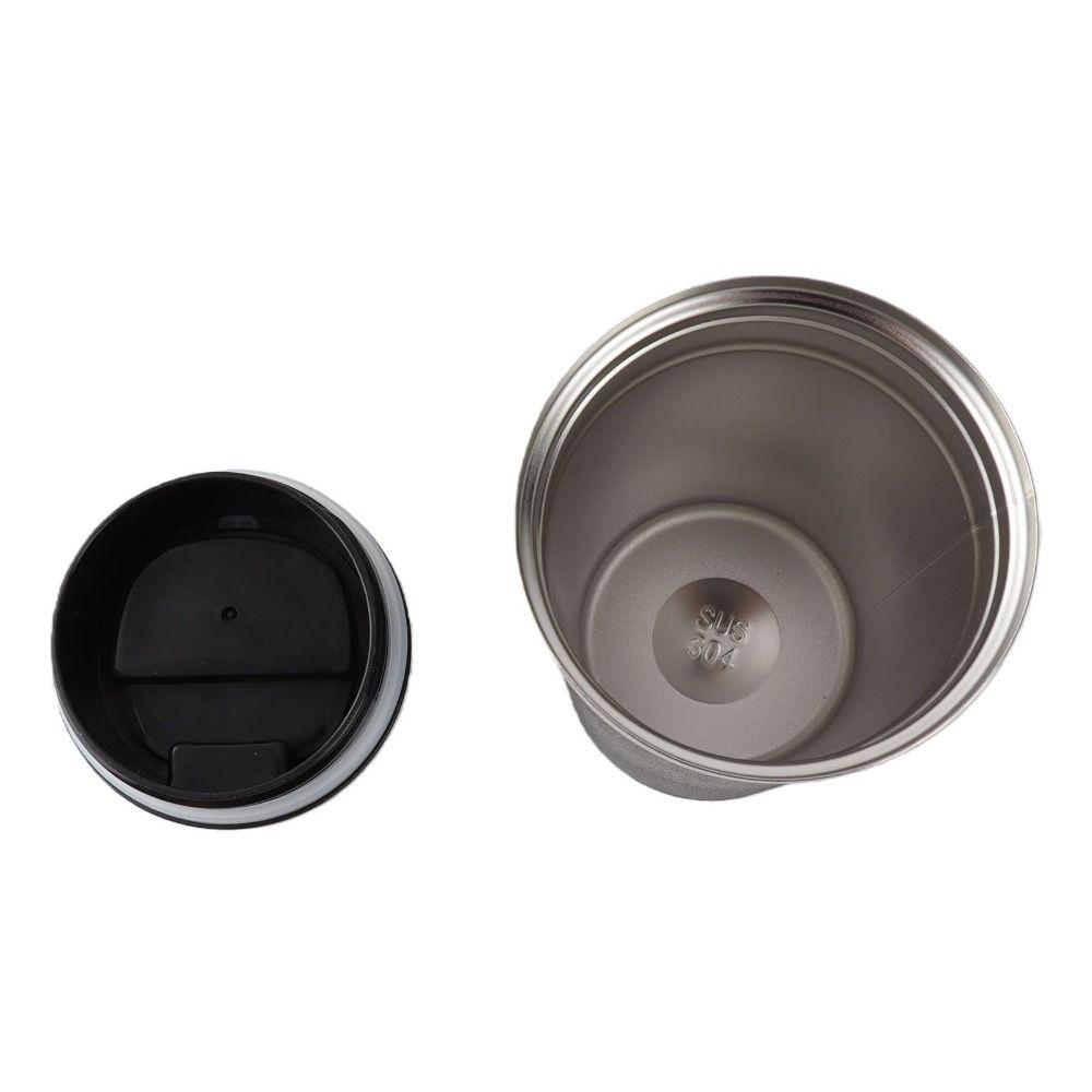 380ml Capacity Stainless Steel Coffee Cup Double-Wall Insulation Thermal Travel Mug Outdoor Travel