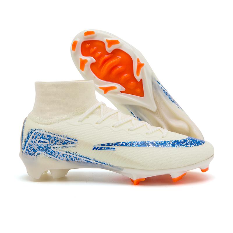 Boys Girls Soccer Cleats High-top Training Football Cleats Kids Ankle-high Soccer Shoes Lightweight Outdoor Futsal