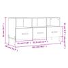 TV Cabinet Gray Sonoma 102 x 36 x 50 cm Particleboard