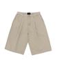 CARGOBROS Cotton Wide Curved Half Denim Pants (Beige)