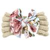 New children's headband headband, printed bow knitted wool headband, baby headgear hair accessories Baby