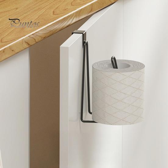 No Drill Adhesive Paper Organizer Toilet Roll Holder, Stainless Steel Heavy Duty Rustproof Kitchen Towel Storage Rack, Wall Mount Stand for