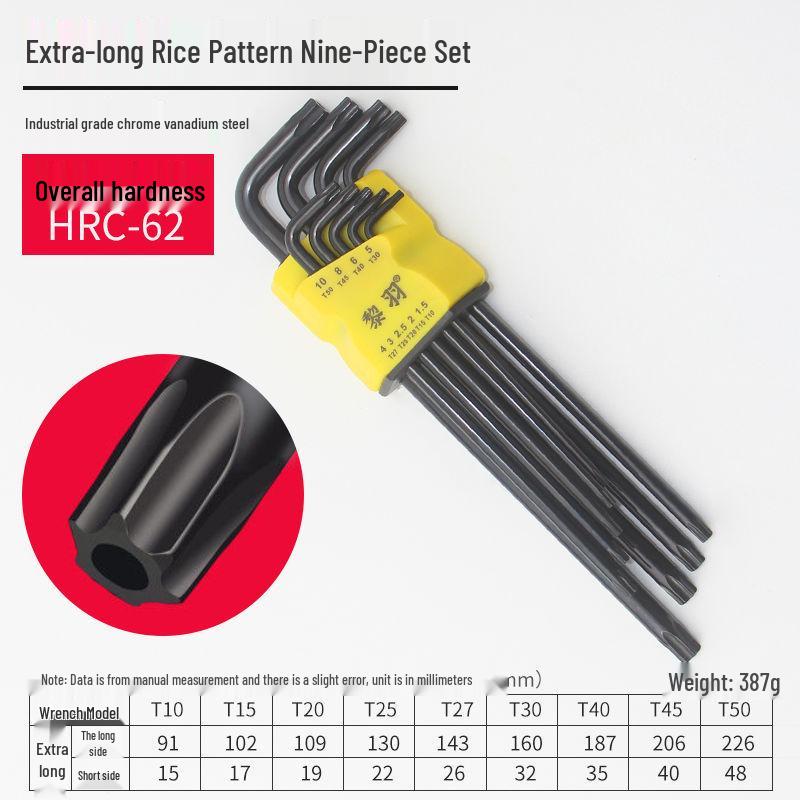 Multifunctional Hex Key and Torx Wrench Set