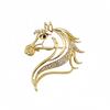 Exquisite Hollowed Little Horse Brooch Unisex 2025 Design Lapel Pin Corsage Accessory