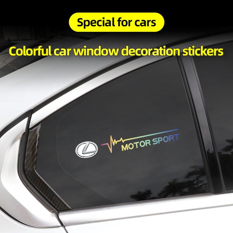 2Pcs Car Stickers Windows Decals Badge Styling Accessories For Lexus F-SPORT ES RX NX LS UX LM LX GX LC RZ IS CT GS RC HS SC TXYF0